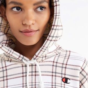 champion plaid sweatshirt